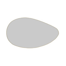 120cm Satin Brass Monroe Steel Wall Mirror